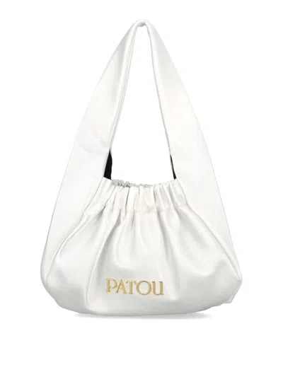 Patou Le Bisquit Handbag In White