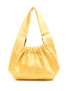 Patou Le Biscuit Satin Tote Bag In Gelb
