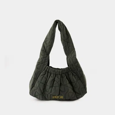 Patou Le Biscuit Shoulder Bag In Green