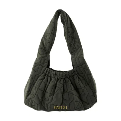 Patou Le Biscuit Shoulder Bag In Black