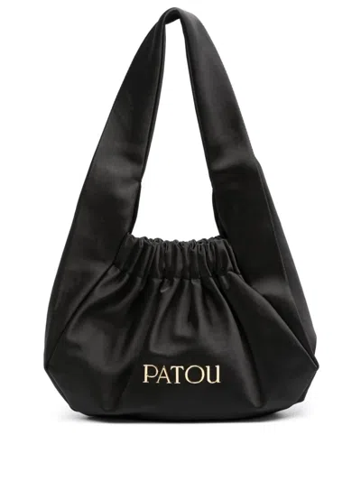 Patou Le Biscuit Tote Bag In Black