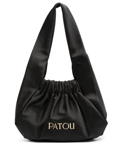 Patou Le Biscuit Tote Bag In Black