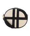 Patou Le Jp Leather Crossbody Bag In Black