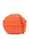 Patou Le Jp Leather Shoulder Bag In Orange