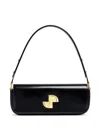 Patou Shoulder Bag With Structured Silhouette And Adjustable Strap In Black