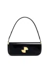 Patou Shoulder Bag With Structured Silhouette And Adjustable Strap In Black