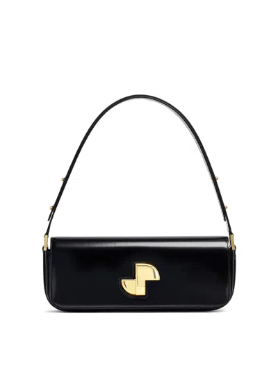 PATOU LE LOCK LEATHER SHOULDER BAG