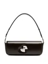 Patou Le Lock Leather Shoulder Bag In Brown