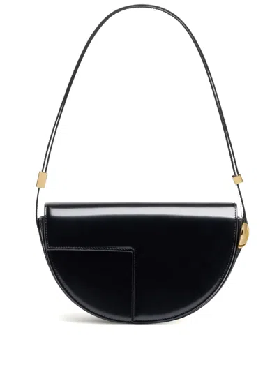 Patou Black Calf Leather Bag