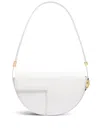 Patou Le  Leather Shoulder Bag In White