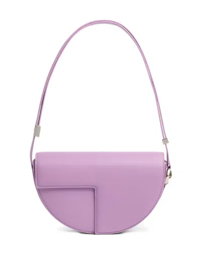 Patou Le  Logo-patch Shoulder Bag In Red