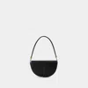 Patou Leather Shoulder Bag In Black