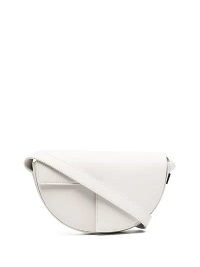 Patou Le  Leather Shoulder Bag In White