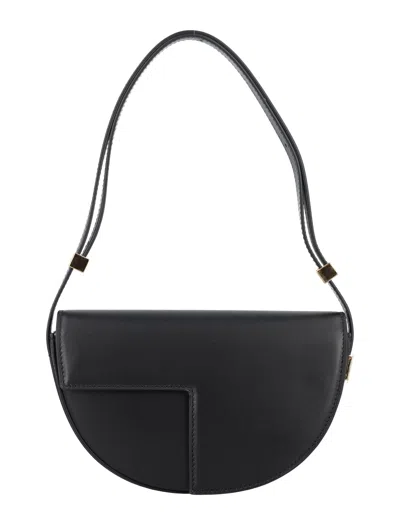 Patou Black Le Petit  Leather Shoulder Bag