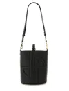 Patou Small Embossed Jp Bucket Bag In Black