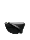 Patou Leather Shoulder Bag In Black