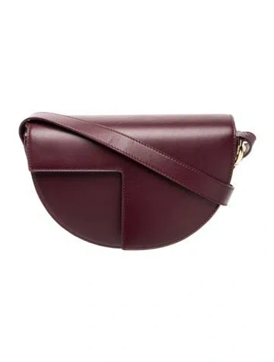 Pre-owned Patou Leather Shoulder Bag In Red