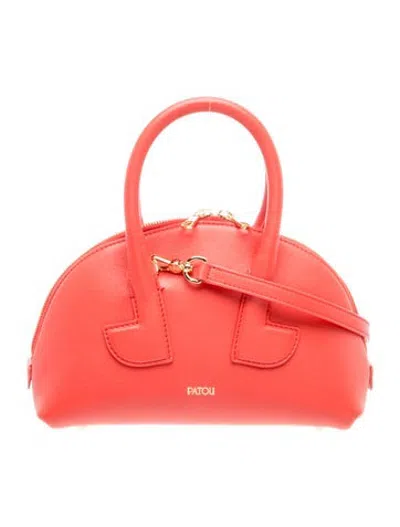 Pre-owned Patou Leather Top Handle Bag In Pink