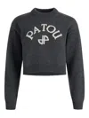 Patou Logo And Jp Monogram Intarsia Wool And Cashmere Jumper Clothing In Gray