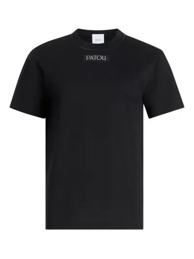 Patou Logo-appliqué T-shirt In Black