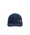 Patou Logo-embroidered Denim Baseball Cap In Blue