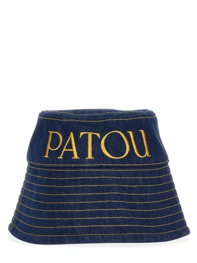 Patou Logo Bucket Hat For Women In Blue