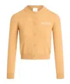 Patou Intarsia Cardigan In Nude