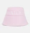 Patou Logo Cotton Drill Bucket Hat In Begonia Pink