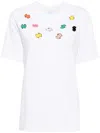 Patou Logo-embellished Organic-cotton T-shirt In White