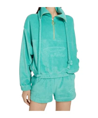 Patou Logo-embossed Hoodie In Blue