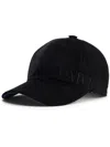 Patou Chenille-logo Baseball Cap In 黑色