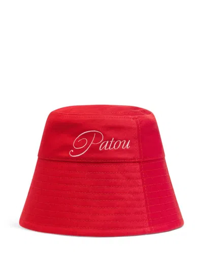 PATOU LOGO-EMBROIDERED BUCKET HAT