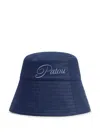 Patou Logo Embroidered Bucket Hat In Blue