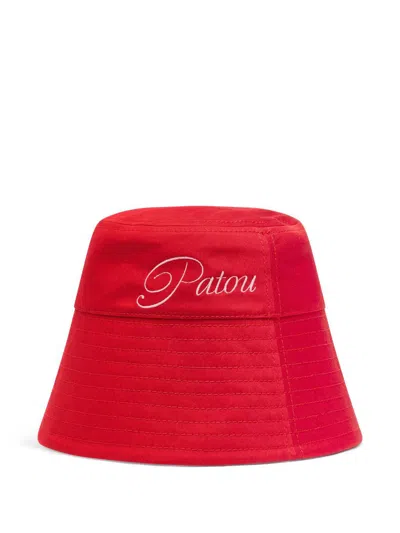 PATOU PATOU LOGO-EMBROIDERED BUCKET HAT