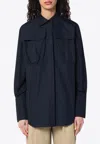 Patou Logo Embroidered Buttoned Shirt