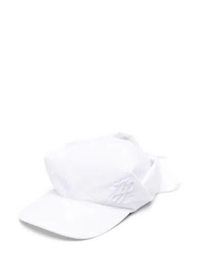 Patou Logo-embroidered Cap In White