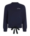 Patou Logo-embroidered Organic Cotton Sweatshirt In Blue