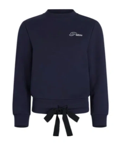 PATOU LOGO-EMBROIDERED ORGANIC COTTON SWEATSHIRT