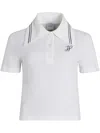 Patou Logo-embroidered Polo Shirt In White