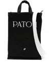 Patou Logo-embroidered Tote Bag In Black
