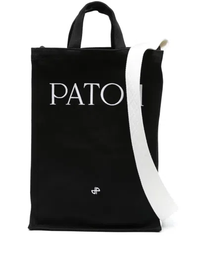 PATOU LOGO-EMBROIDERED TOTE BAG
