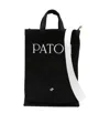 Patou Logo-embroidered Tote Bag In Black