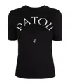 Patou Logo T-shirt In Soft Cotton With Classic Fit And Versatile Style In Black