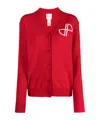Patou Logo Intarsia Sweater In Red