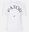 Patou White Logo-jacquard Knitted Top In White