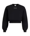 Patou Trendy Oversized Label Sweatshirt In Black