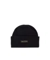 Patou Logo-patch Beanie In Black