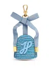 Patou Logo-patch Keychain In Blue