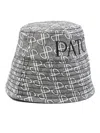 Patou Logo-print Bucket Hat In Grey