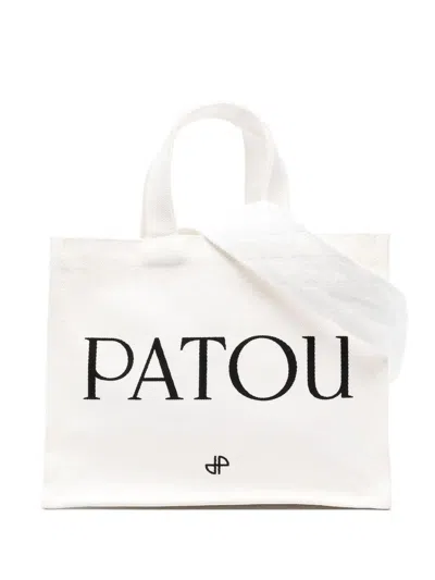 Patou Logo-print Canvas Tote